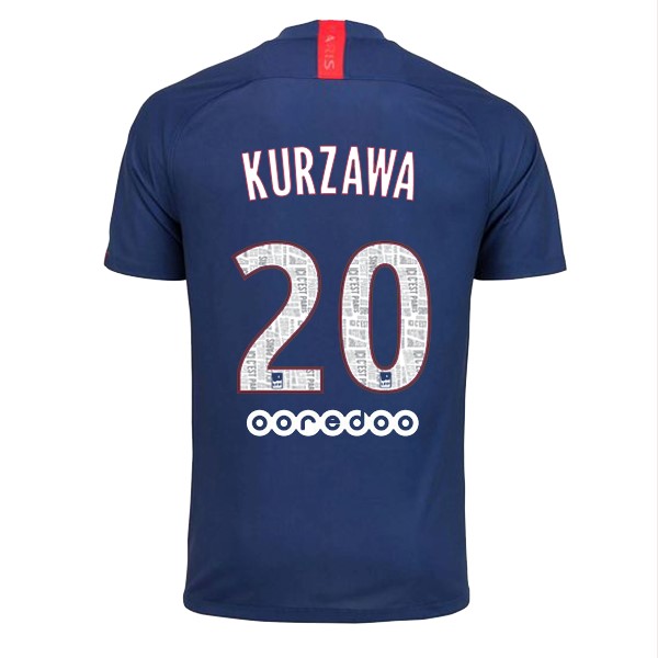 Camiseta Paris Saint Germain NO.20 Kurzawa 1ª 2019/20 Azul